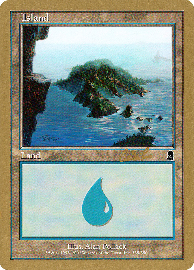 Island (cr335) (Carlos Romao) [World Championship Decks 2002] | KingTCG.ca