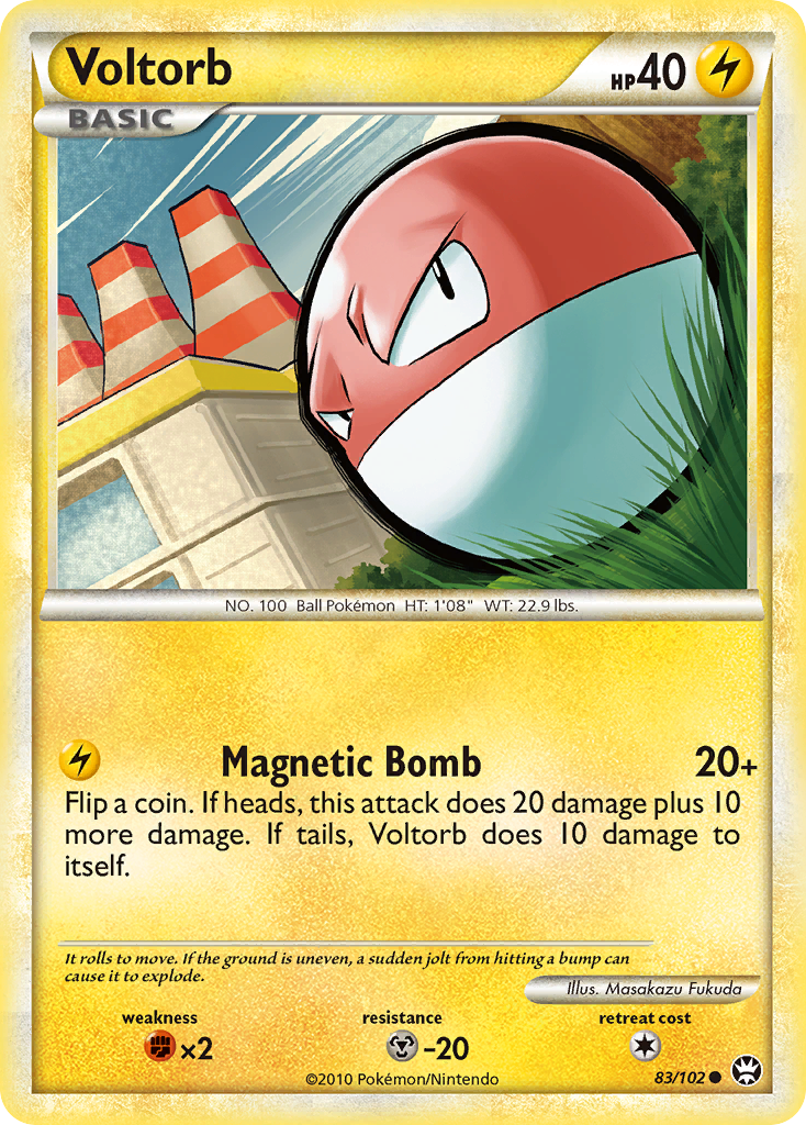 Voltorb (83/102) [HeartGold & SoulSilver: Triumphant] | KingTCG.ca