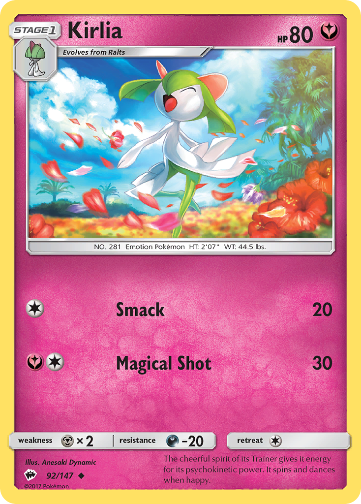 Kirlia (92/147) [Sun & Moon: Burning Shadows] | KingTCG.ca