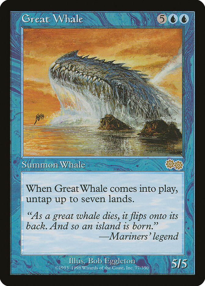 Great Whale [Urza's Saga] | KingTCG.ca