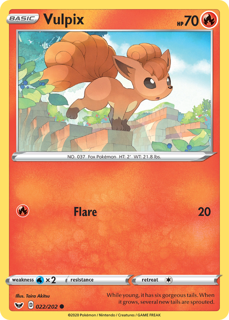 Vulpix (22/202) [Sword & Shield: Base Set] | KingTCG.ca