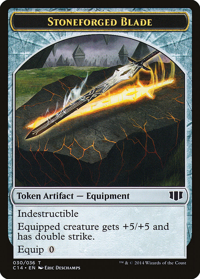 Stoneforged Blade // Germ Double-sided Token [Commander 2014 Tokens] | KingTCG.ca