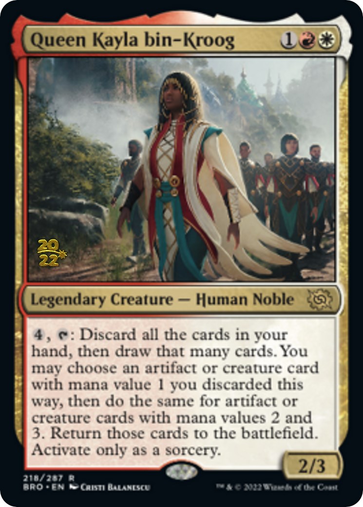 Queen Kayla bin-Kroog [The Brothers' War: Prerelease Promos] | KingTCG.ca