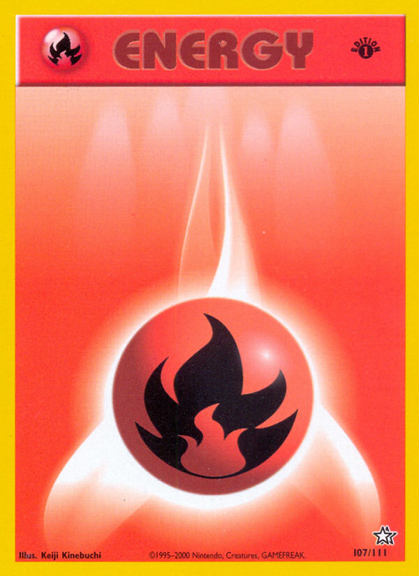 Fire Energy (107/111) [Neo Genesis 1st Edition] | KingTCG.ca