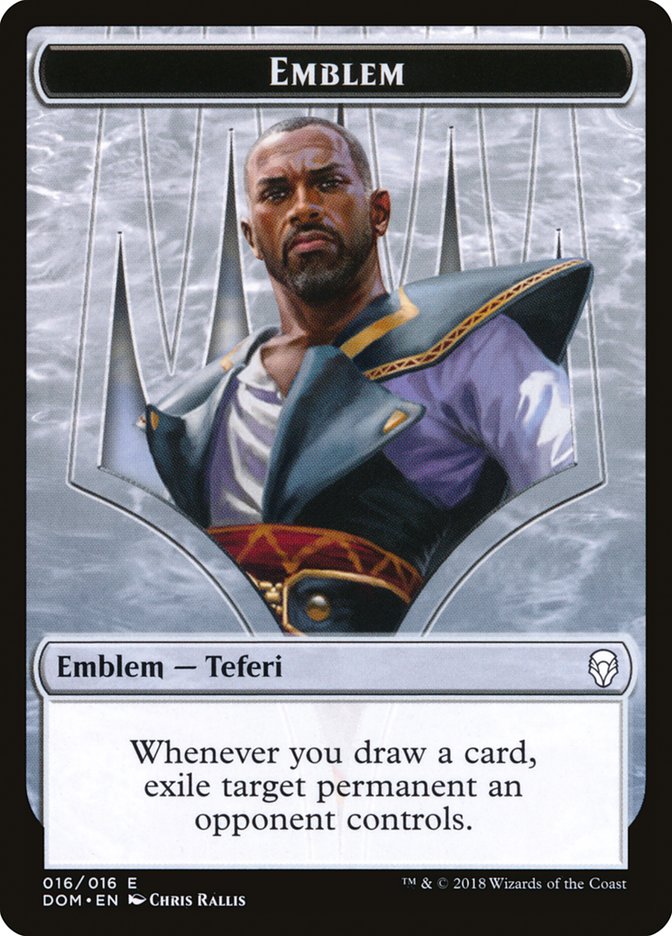 Emblem - Teferi, Hero of Dominaria [Dominaria Tokens] | KingTCG.ca