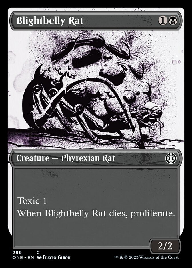 Blightbelly Rat (Showcase Ichor) [Phyrexia: All Will Be One] | KingTCG.ca