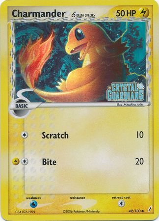 Charmander (49/100) (Delta Species) (Stamped) [EX: Crystal Guardians] | KingTCG.ca