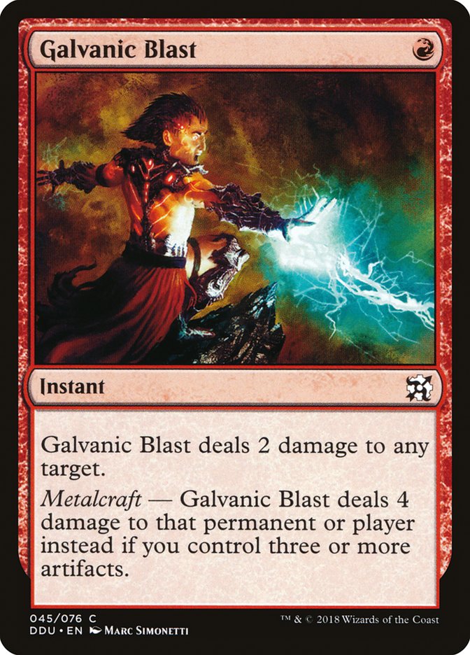 Galvanic Blast [Duel Decks: Elves vs. Inventors] | KingTCG.ca