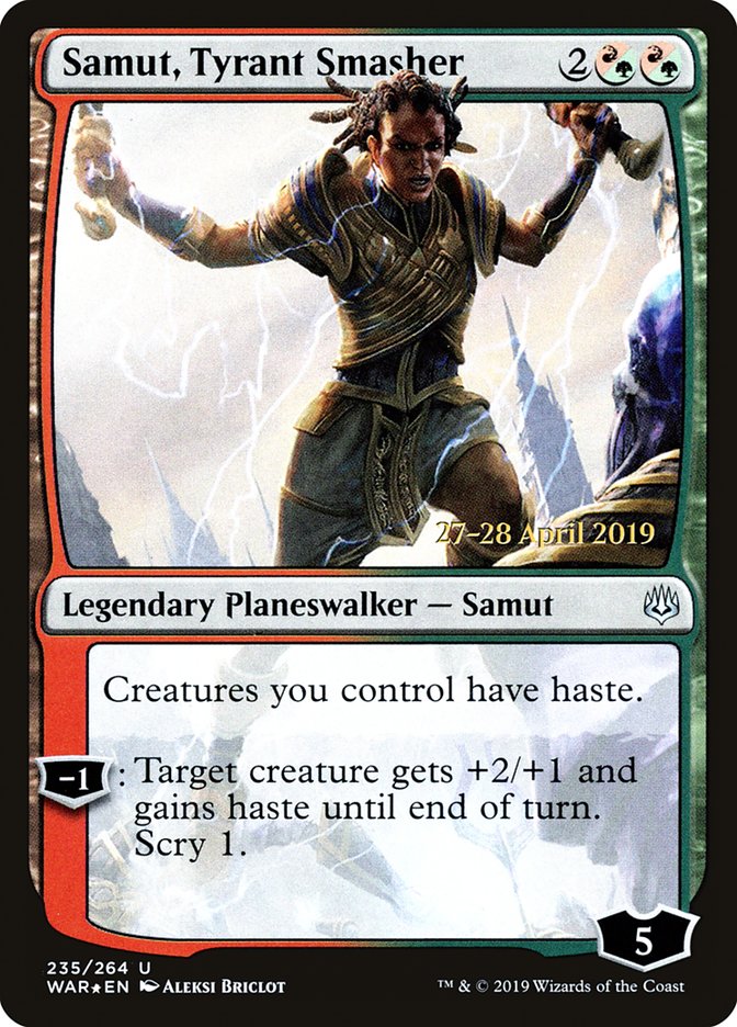 Samut, Tyrant Smasher  [War of the Spark Prerelease Promos] | KingTCG.ca