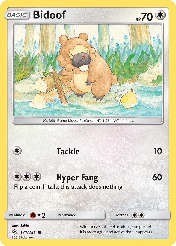 Bidoof (171/236) [Sun & Moon: Unified Minds] | KingTCG.ca