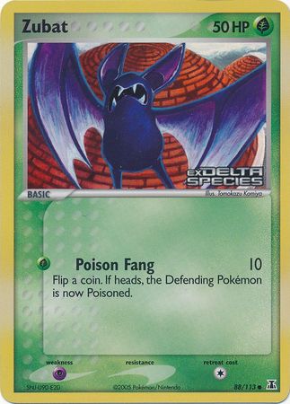 Zubat (88/113) (Stamped) [EX: Delta Species] | KingTCG.ca