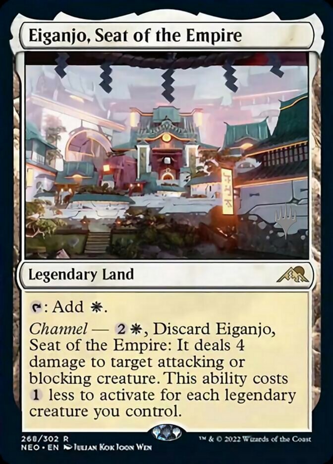 Eiganjo, Seat of the Empire (Promo Pack) [Kamigawa: Neon Dynasty Promos] | KingTCG.ca