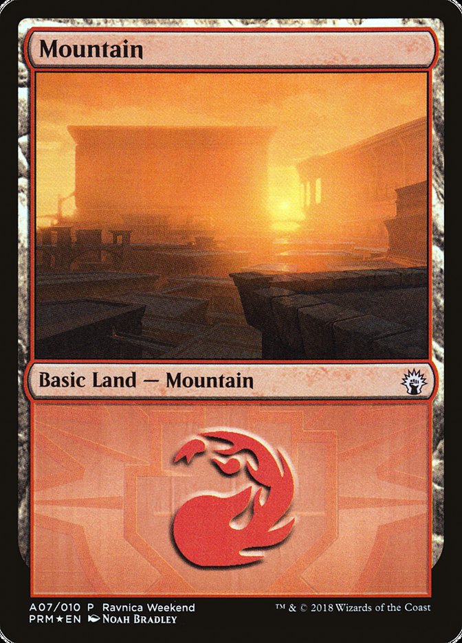 Mountain - Boros (A07) [GRN Ravnica Weekend] | KingTCG.ca