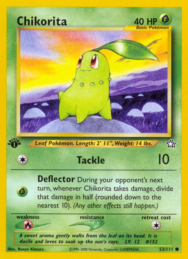 Chikorita (53/111) [Neo Genesis 1st Edition] | KingTCG.ca