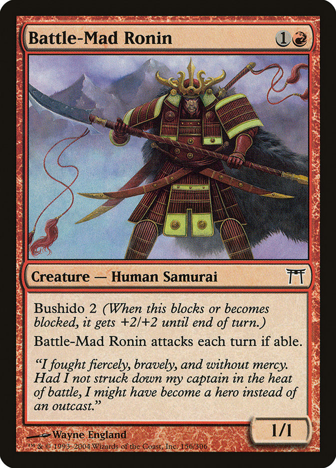 Battle-Mad Ronin [Champions of Kamigawa] | KingTCG.ca