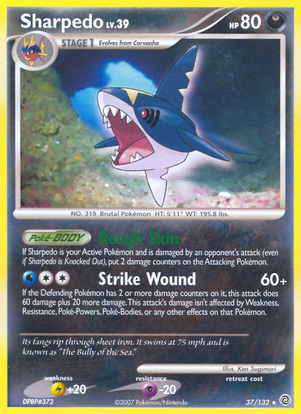 Sharpedo (37/132) [Diamond & Pearl: Secret Wonders] | KingTCG.ca