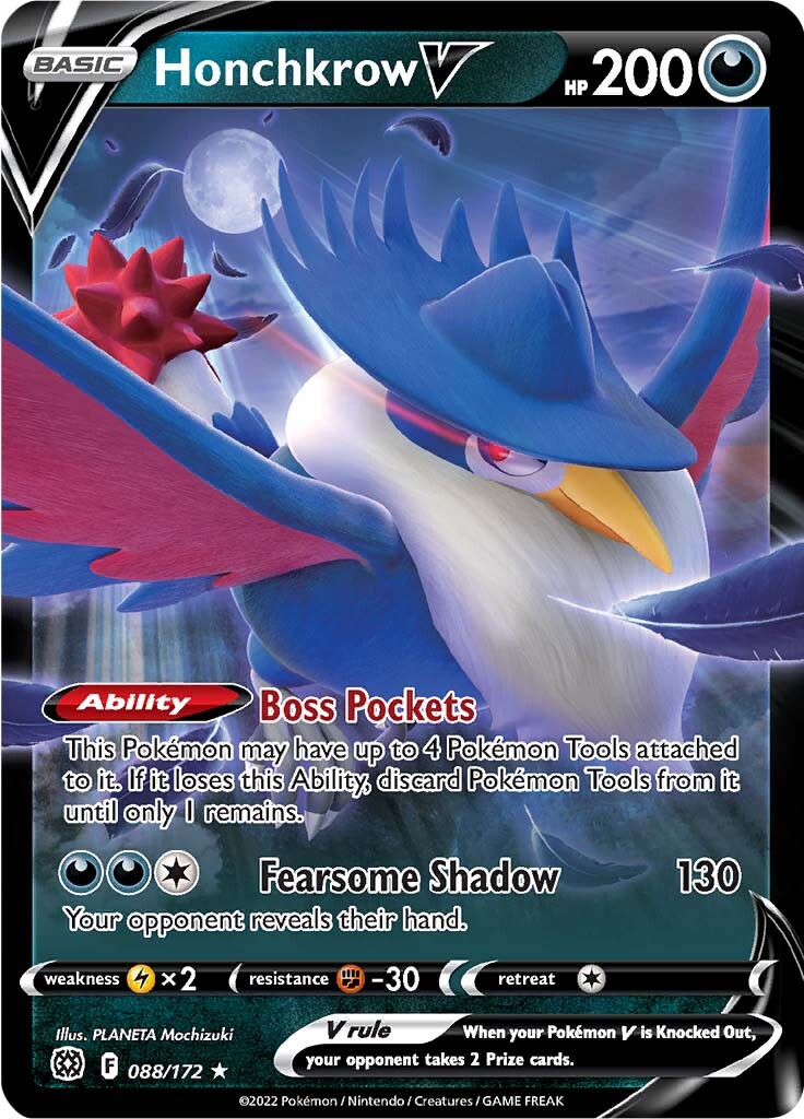 Honchkrow V (088/172) [Sword & Shield: Brilliant Stars] | KingTCG.ca