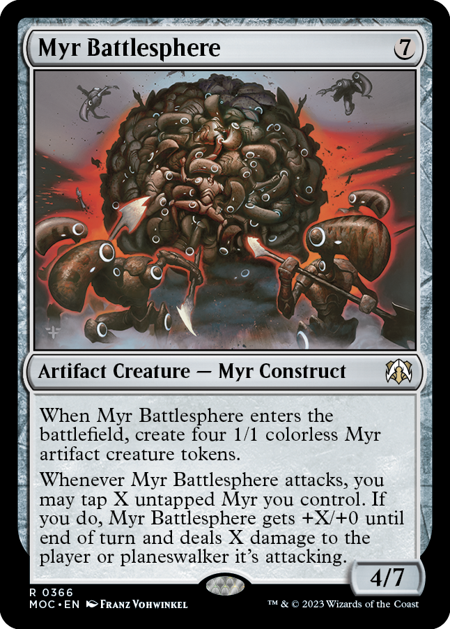 Myr Battlesphere [March of the Machine Commander] | KingTCG.ca