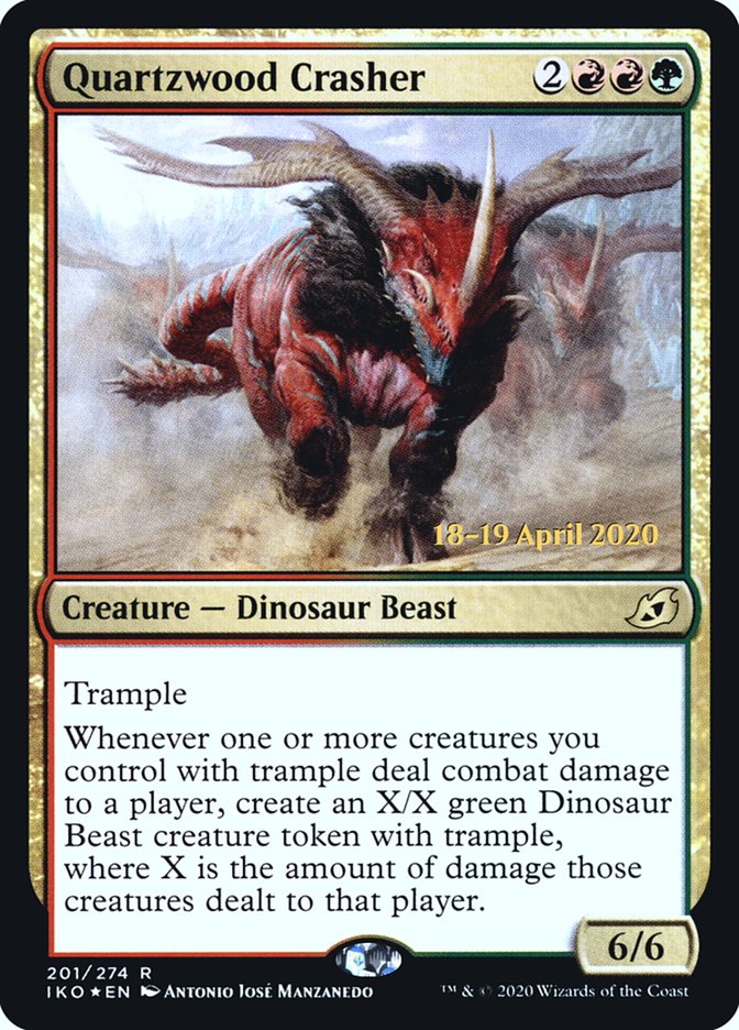 Quartzwood Crasher  [Ikoria: Lair of Behemoths Prerelease Promos] | KingTCG.ca