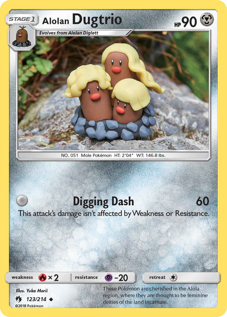 Alolan Dugtrio (123/214) [Sun & Moon: Lost Thunder] | KingTCG.ca