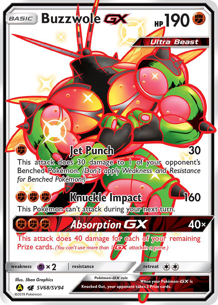 Buzzwole GX (SV68/SV94) [Sun & Moon: Hidden Fates - Shiny Vault] | KingTCG.ca