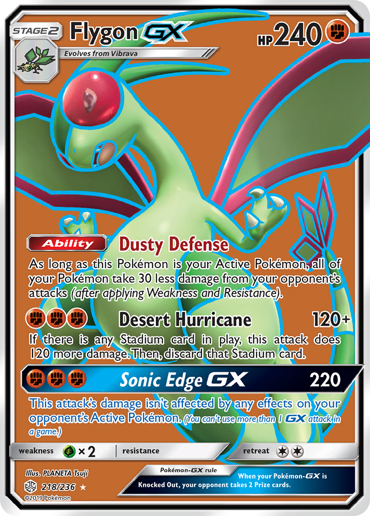 Flygon GX (218/236) [Sun & Moon: Cosmic Eclipse] | KingTCG.ca