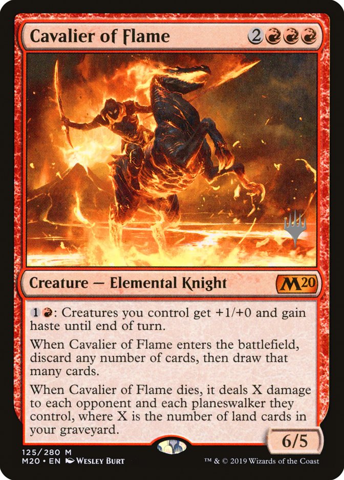 Cavalier of Flame [Core Set 2020 Promos] | KingTCG.ca