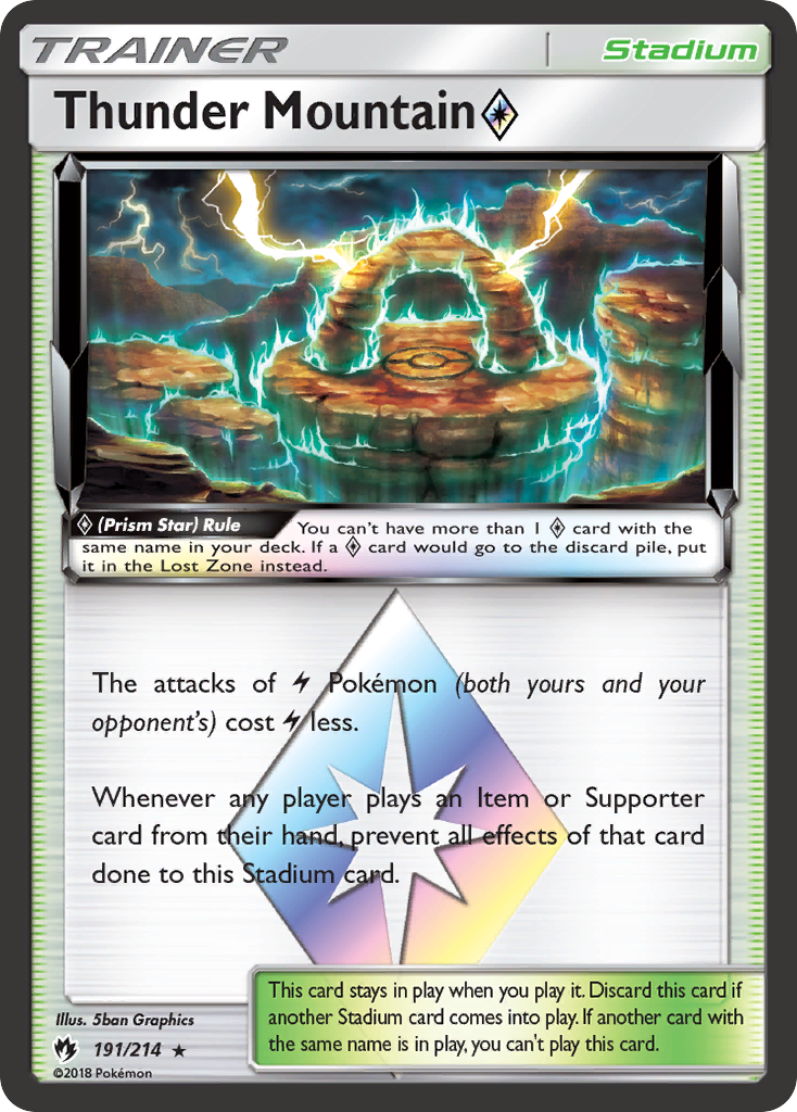 Thunder Mountain (Prism Star) (191/214) [Sun & Moon: Lost Thunder] | KingTCG.ca