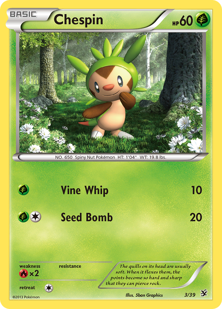 Chespin (3/39) [XY: Kalos Starter Set] | KingTCG.ca