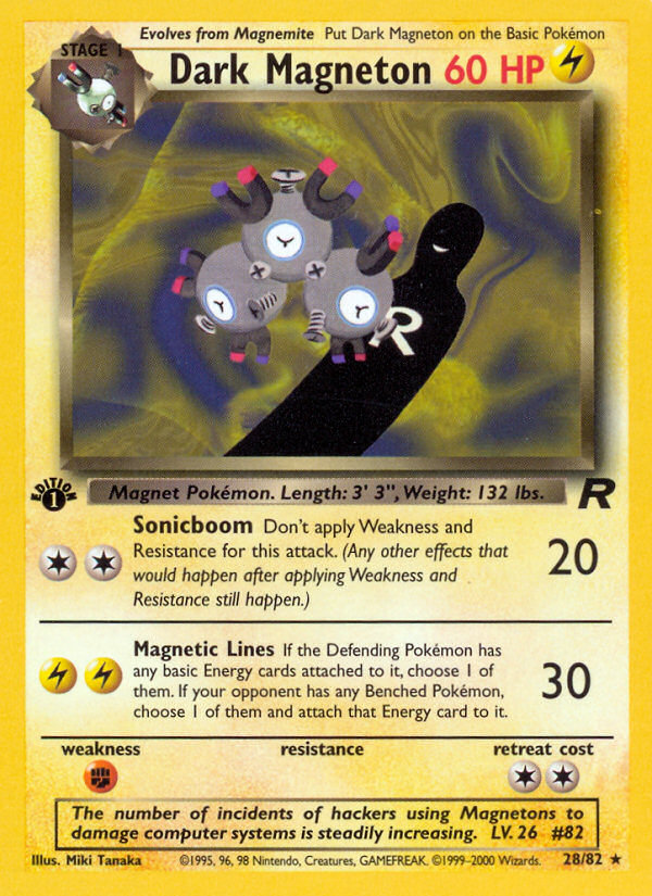 Dark Magneton (28/82) [Team Rocket 1st Edition] | KingTCG.ca