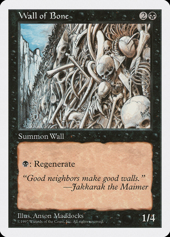 Wall of Bone [Fifth Edition] | KingTCG.ca