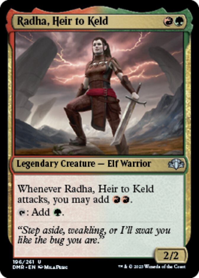 Radha, Heir to Keld [Dominaria Remastered] | KingTCG.ca