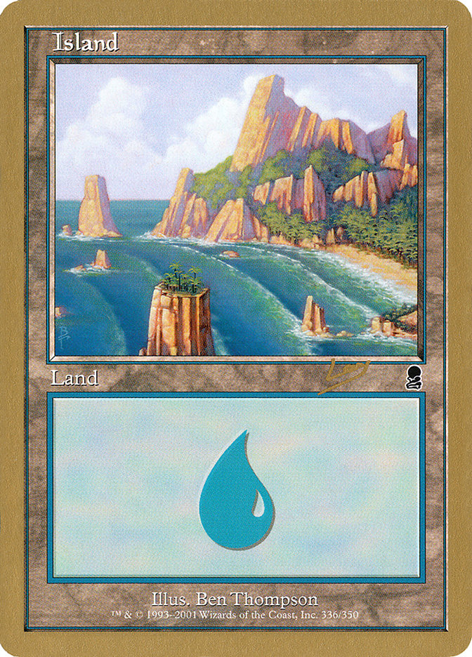 Island (rl336a) (Raphael Levy) [World Championship Decks 2002] | KingTCG.ca