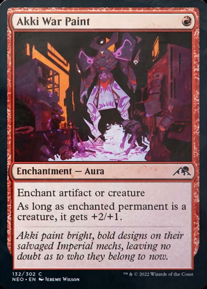 Akki War Paint [Kamigawa: Neon Dynasty] | KingTCG.ca