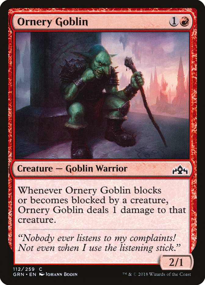 Ornery Goblin [Guilds of Ravnica] | KingTCG.ca