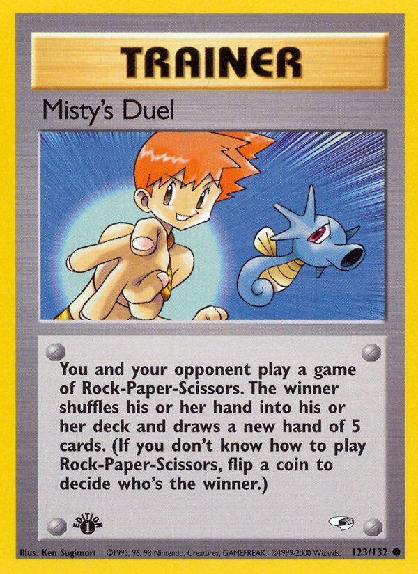 Misty's Duel (123/132) [Gym Heroes 1st Edition] | KingTCG.ca