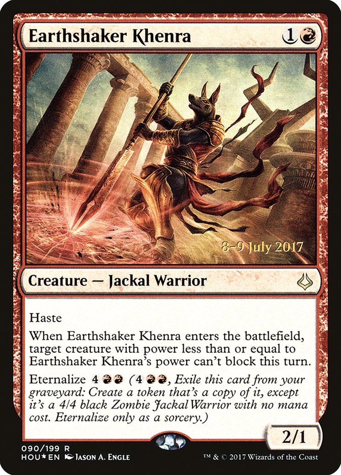 Earthshaker Khenra  [Hour of Devastation Prerelease Promos] | KingTCG.ca