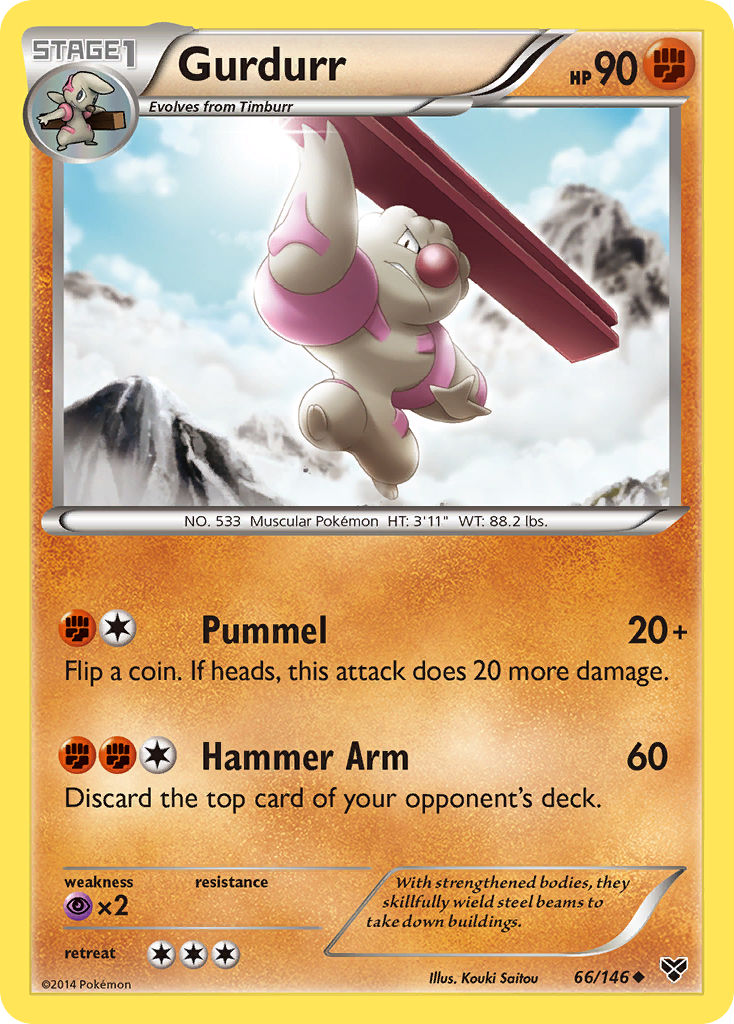 Gurdurr (66/146) [XY: Base Set] | KingTCG.ca