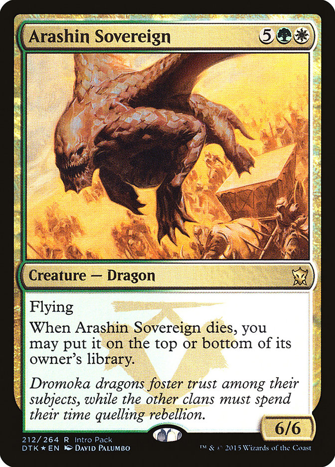 Arashin Sovereign [Dragons of Tarkir Promos] | KingTCG.ca