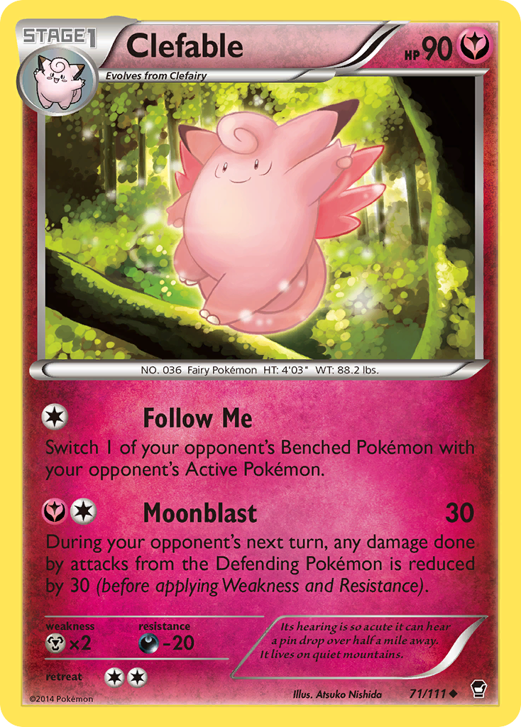 Clefable (71/111) [XY: Furious Fists] | KingTCG.ca