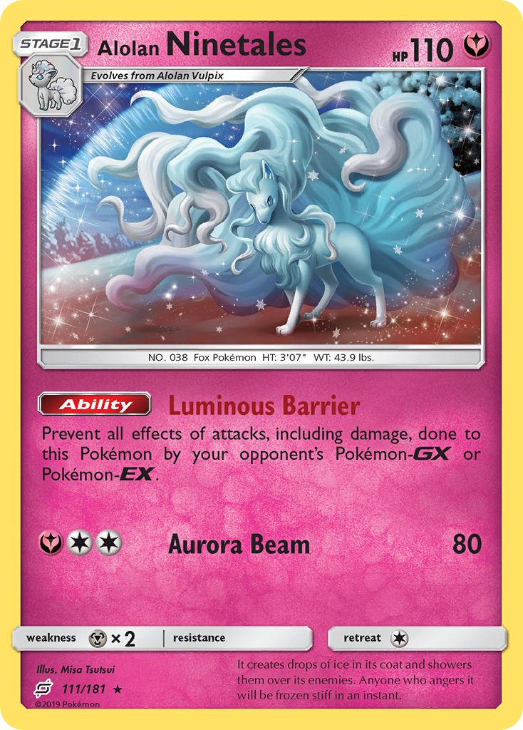 Alolan Ninetales (111/181) [Sun & Moon: Team Up] | KingTCG.ca