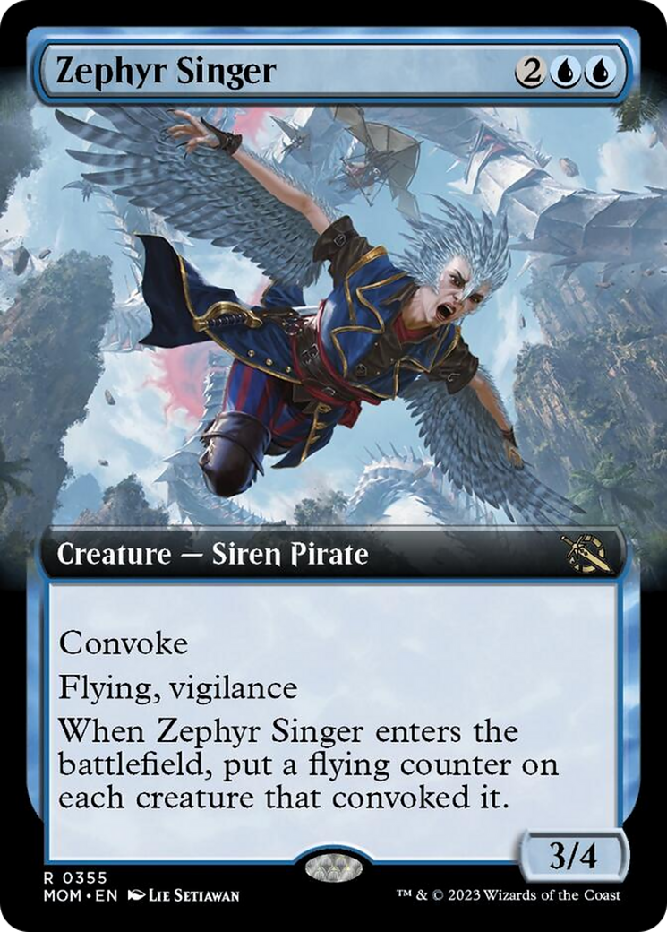 Zephyr Singer (Extended Art) [March of the Machine] | KingTCG.ca