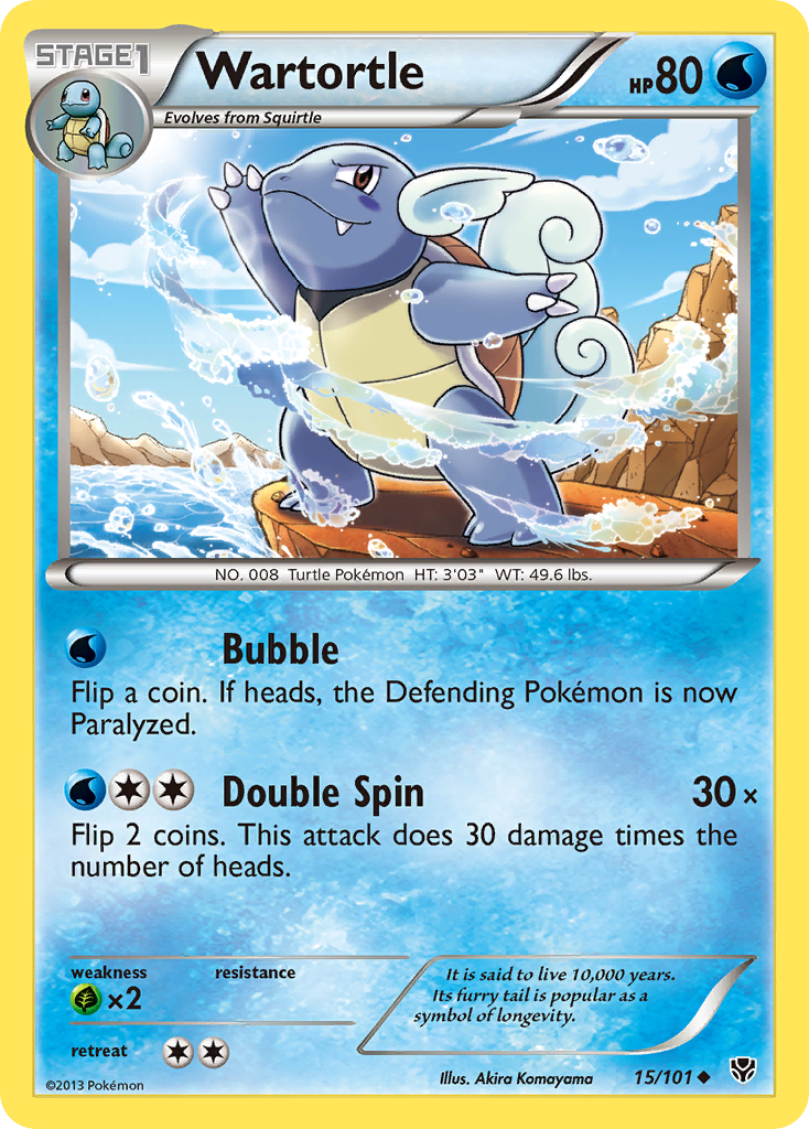 Wartortle (15/101) [Black & White: Plasma Blast] | KingTCG.ca