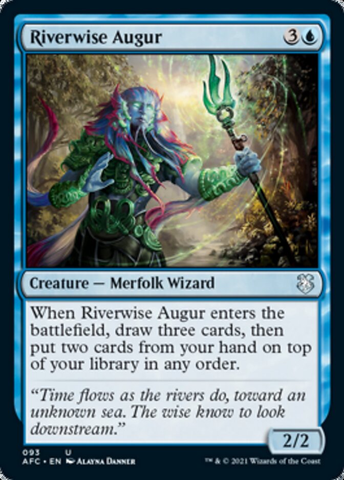 Riverwise Augur [Dungeons & Dragons: Adventures in the Forgotten Realms Commander] | KingTCG.ca