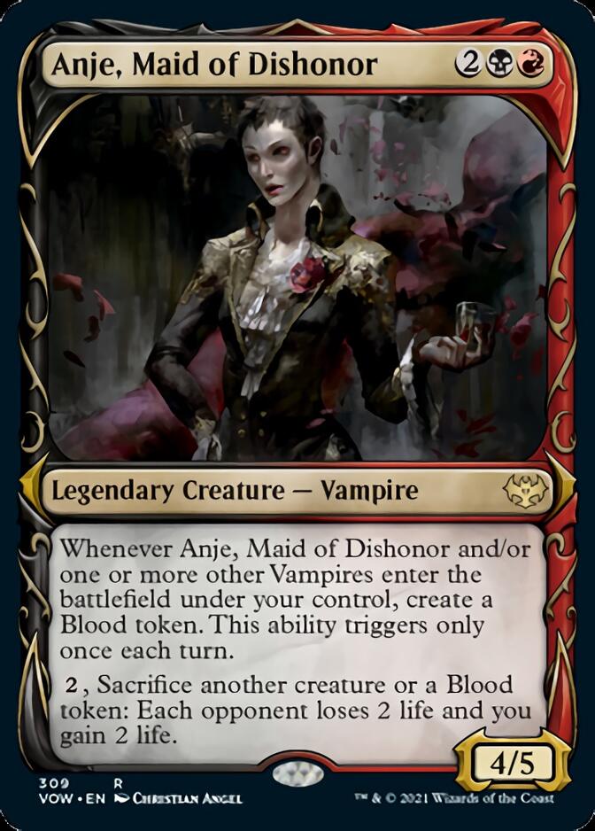 Anje, Maid of Dishonor (Showcase Fang Frame) [Innistrad: Crimson Vow] | KingTCG.ca