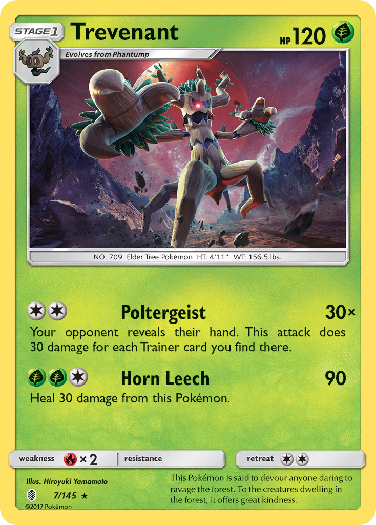 Trevenant (7/145) [Sun & Moon: Guardians Rising] | KingTCG.ca