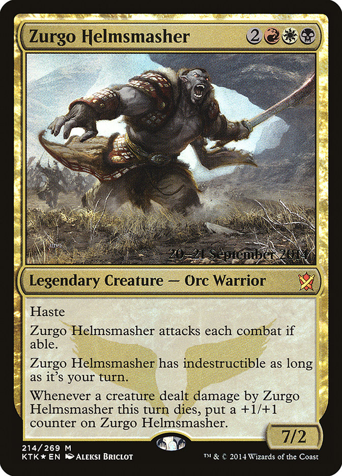 Zurgo Helmsmasher [Khans of Tarkir Promos] | KingTCG.ca