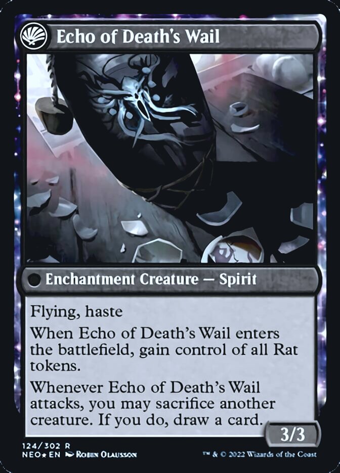 Tribute to Horobi // Echo of Death's Wail [Kamigawa: Neon Dynasty Prerelease Promos] | KingTCG.ca