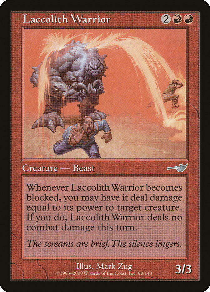 Laccolith Warrior [Nemesis] | KingTCG.ca