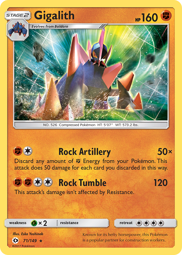 Gigalith (71/149) [Sun & Moon: Base Set] | KingTCG.ca